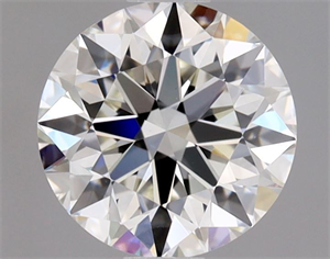 Picture of Natural Diamond 0.90 Carats, Round with Excellent Cut, I Color, VS2 Clarity and Certified by GIA