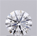 Lab Grown Diamond 0.72 Carats, Round with Ideal Cut, D Color, VS1 Clarity and Certified by IGI
