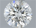 Natural Diamond 0.80 Carats, Round with Excellent Cut, I Color, SI2 Clarity and Certified by IGI
