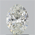 Natural Diamond 0.90 Carats, Oval with  Cut, H Color, VS1 Clarity and Certified by GIA