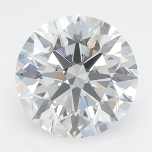 Picture of Lab Grown Diamond 3.03 Carats, Round with Excellent Cut, D Color, VVS2 Clarity and Certified by GIA