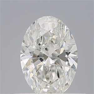 Picture of Natural Diamond 0.52 Carats, Oval with  Cut, H Color, VVS1 Clarity and Certified by GIA