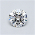 Natural Diamond 0.55 Carats, Round with Excellent Cut, F Color, VS1 Clarity and Certified by GIA