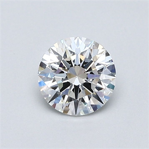 Picture of Natural Diamond 0.55 Carats, Round with Excellent Cut, F Color, VS1 Clarity and Certified by GIA