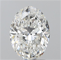 Diamante Natural 1.70 quilates, Ovalado , Color F, claridad VVS2 y certificado GIA