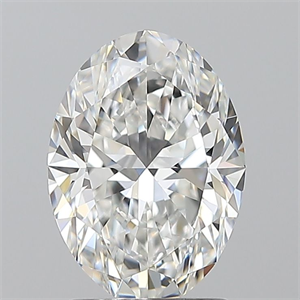 Foto Diamante Natural 1.70 quilates, Ovalado , Color F, claridad VVS2 y certificado GIA de