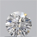 Natural Diamond 0.41 Carats, Round with Excellent Cut, D Color, SI2 Clarity and Certified by GIA