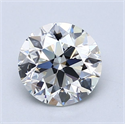 Diamante Natural 1.44 quilates, Redondo , Color G, claridad IF y certificado GIA
