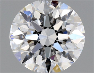 Picture of Natural Diamond 0.71 Carats, Round with Excellent Cut, D Color, VVS2 Clarity and Certified by GIA
