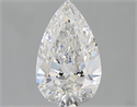 Natural Diamond 1.51 Carats, Pear with  Cut, E Color, I1 Clarity and Certified by GIA