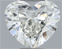 Natural Diamond 0.47 Carats, Heart with  Cut, K Color, SI1 Clarity and Certified by GIA