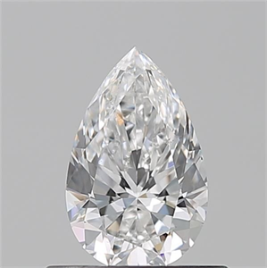Picture of Natural Diamond 0.51 Carats, Pear with  Cut, E Color, VS2 Clarity and Certified by GIA