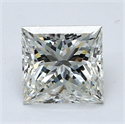 Diamante Natural 2.50 quilates, Princesa , Color I, claridad VS2 y certificado GIA
