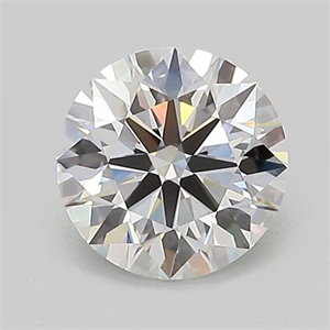 Picture of Lab Grown Diamond 1.07 Carats, Round with Ideal Cut, D Color, VVS1 Clarity and Certified by IGI