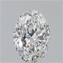Natural Diamond 0.50 Carats, Oval with  Cut, E Color, VVS2 Clarity and Certified by GIA