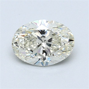 Foto Diamante Natural 0.94 quilates, Ovalado , Color K, claridad SI1 y certificado GIA de