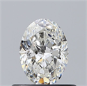 Diamante Natural 0.50 quilates, Ovalado , Color G, claridad VVS1 y certificado GIA