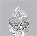 Natural Diamond 0.50 Carats, Pear with  Cut, H Color, VS1 Clarity and Certified by GIA