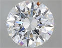 Lab Grown Diamond 6.05 Carats, Round with Excellent Cut, E Color, VS1 Clarity and Certified by IGI