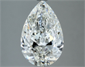 Natural Diamond 2.52 Carats, Pear with  Cut, H Color, VVS1 Clarity and Certified by IGI