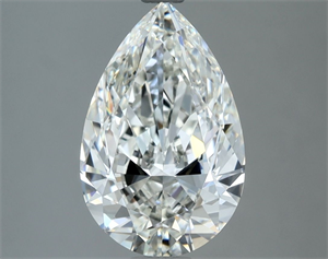 Picture of Natural Diamond 2.52 Carats, Pear with  Cut, H Color, VVS1 Clarity and Certified by IGI