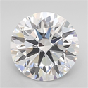 Lab Grown Diamond 3.00 Carats, Round with Ideal Cut, D Color, VVS1 Clarity and Certified by IGI
