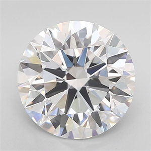 Picture of Lab Grown Diamond 3.00 Carats, Round with Ideal Cut, D Color, VVS1 Clarity and Certified by IGI