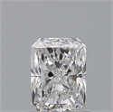 Natural Diamond 0.52 Carats, Radiant with  Cut, D Color, VVS1 Clarity and Certified by GIA