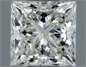 Natural Diamond 0.73 Carats, Princess with  Cut, I Color, IF Clarity and Certified by IGI