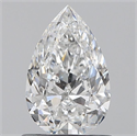 Natural Diamond 0.71 Carats, Pear with  Cut, E Color, SI1 Clarity and Certified by GIA