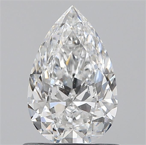 Picture of Natural Diamond 0.71 Carats, Pear with  Cut, E Color, SI1 Clarity and Certified by GIA