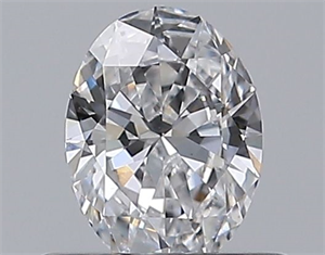Picture of Natural Diamond 0.40 Carats, Oval with  Cut, D Color, VS2 Clarity and Certified by GIA