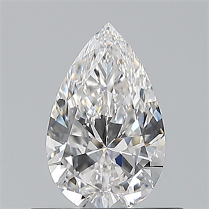 Picture of Natural Diamond 0.52 Carats, Pear with  Cut, E Color, VS1 Clarity and Certified by GIA