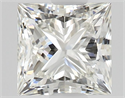 Natural Diamond 0.50 Carats, Princess with  Cut, J Color, VVS1 Clarity and Certified by GIA