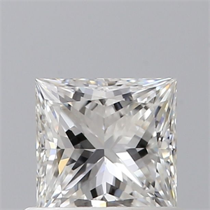 Picture of Natural Diamond 0.63 Carats, Princess with  Cut, F Color, VS1 Clarity and Certified by GIA