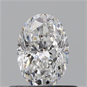 Natural Diamond 0.51 Carats, Oval with  Cut, E Color, SI1 Clarity and Certified by GIA