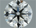 Natural Diamond 0.90 Carats, Round with Very Good Cut, H Color, VVS1 Clarity and Certified by IGI