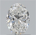 Natural Diamond 0.70 Carats, Oval with  Cut, F Color, VS2 Clarity and Certified by GIA