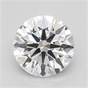 Lab Grown Diamond 1.01 Carats, Round with Ideal Cut, D Color, VVS1 Clarity and Certified by IGI