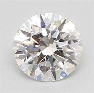 Picture of Natural Diamond 0.42 Carats, Round with Excellent Cut, F Color, IF Clarity and Certified by GIA