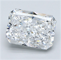 Natural Diamond 4.01 Carats, Radiant with  Cut, D Color, VS2 Clarity and Certified by GIA