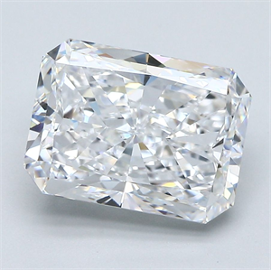 Picture of Natural Diamond 4.01 Carats, Radiant with  Cut, D Color, VS2 Clarity and Certified by GIA