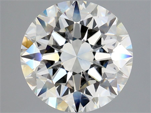 Picture of Natural Diamond 3.01 Carats, Round with Excellent Cut, J Color, VVS2 Clarity and Certified by GIA