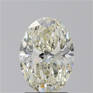 Picture of Natural Diamond 2.22 Carats, Oval with  Cut, M Color, VS1 Clarity and Certified by GIA