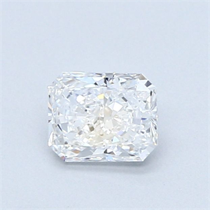 Picture of Natural Diamond 0.52 Carats, Radiant with  Cut, E Color, VVS1 Clarity and Certified by GIA