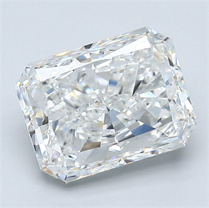 Picture of Natural Diamond 3.01 Carats, Radiant with  Cut, F Color, VS2 Clarity and Certified by GIA
