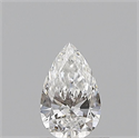 Natural Diamond 0.50 Carats, Pear with  Cut, E Color, VVS2 Clarity and Certified by GIA