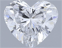 Natural Diamond 0.30 Carats, Heart with  Cut, E Color, VVS2 Clarity and Certified by GIA
