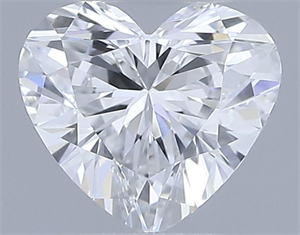 Picture of Natural Diamond 0.30 Carats, Heart with  Cut, E Color, VVS2 Clarity and Certified by GIA