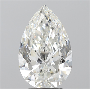 Picture of Natural Diamond 3.50 Carats, Pear with  Cut, G Color, SI1 Clarity and Certified by GIA
